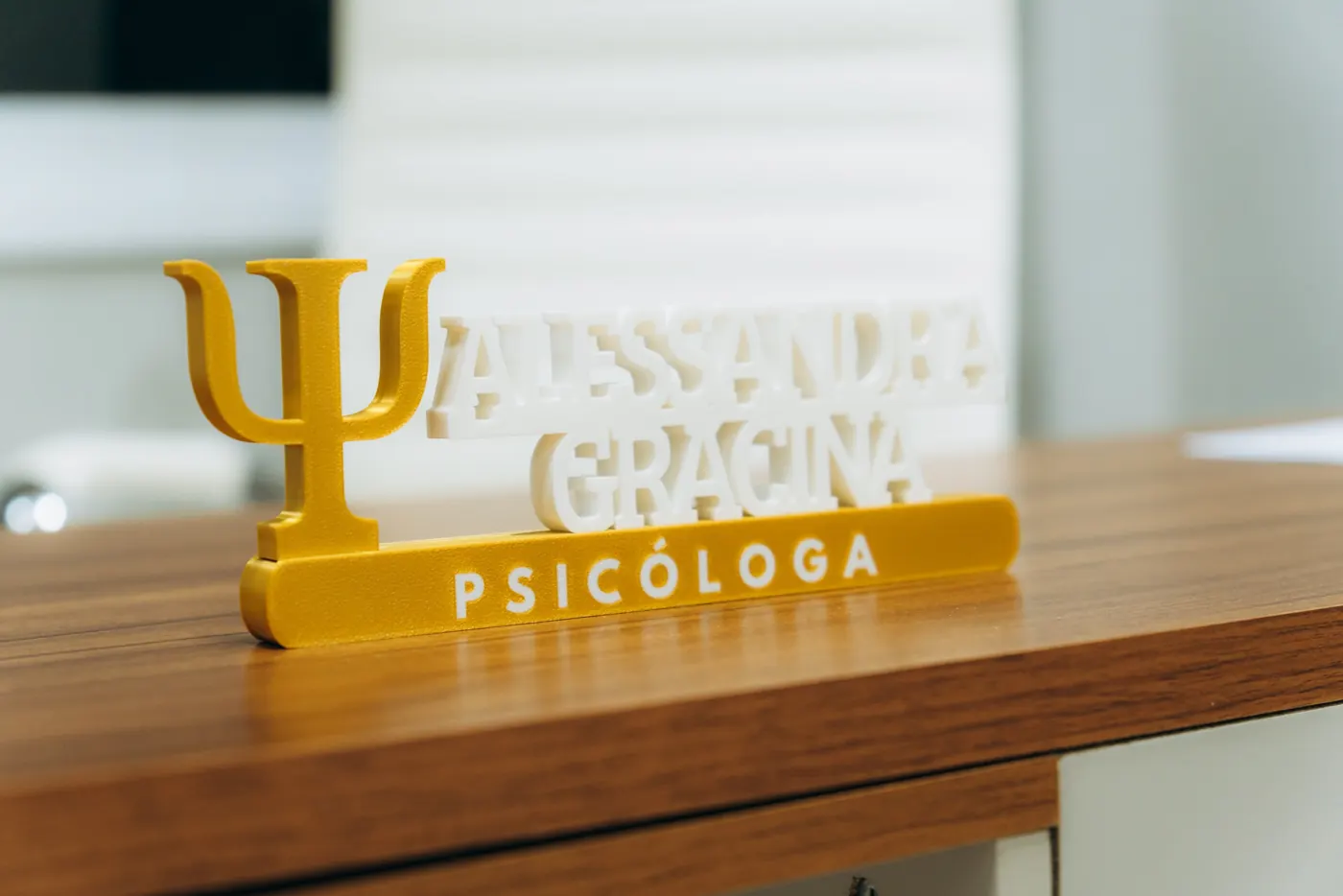 Placa Alessandra Gracina Psicóloga